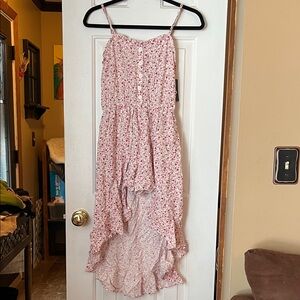 Art Class Pink Floral Kids Short Romper/ Dress